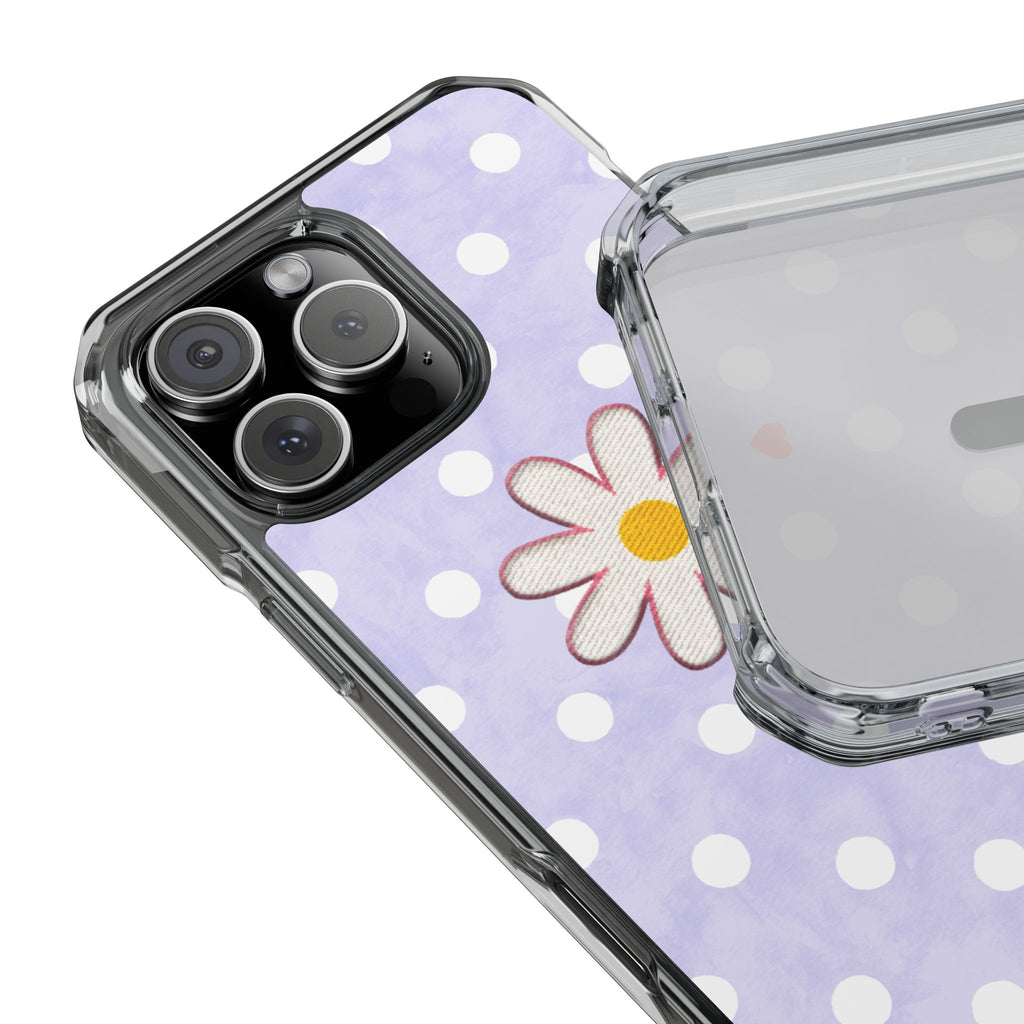 Daisy Floral Phone Case | MagSafe-Compatible Clear Impact Case - iPhone models 15 to 17