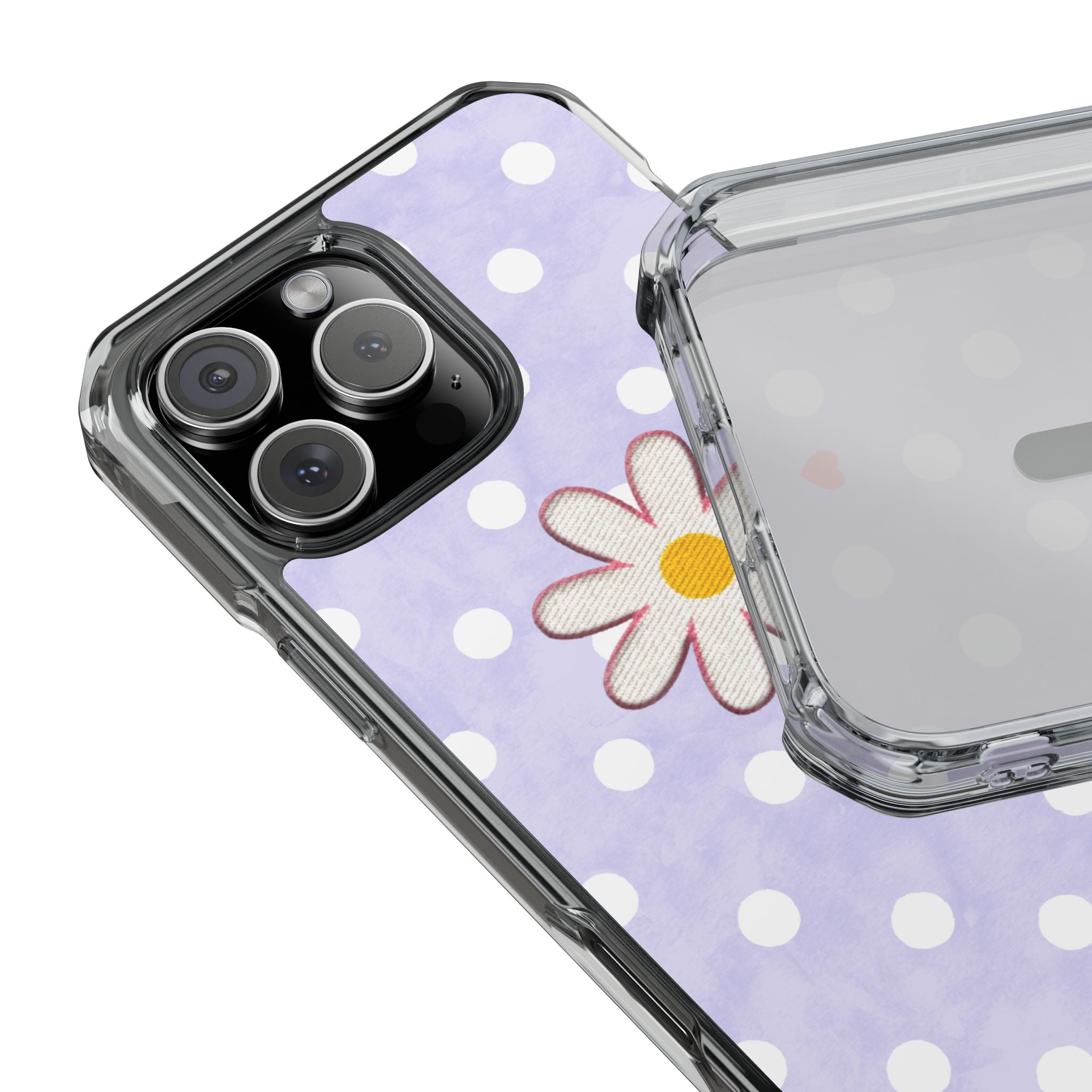 Daisy Floral Phone Case | MagSafe-Compatible Clear Impact Case - iPhone models 15 to 17