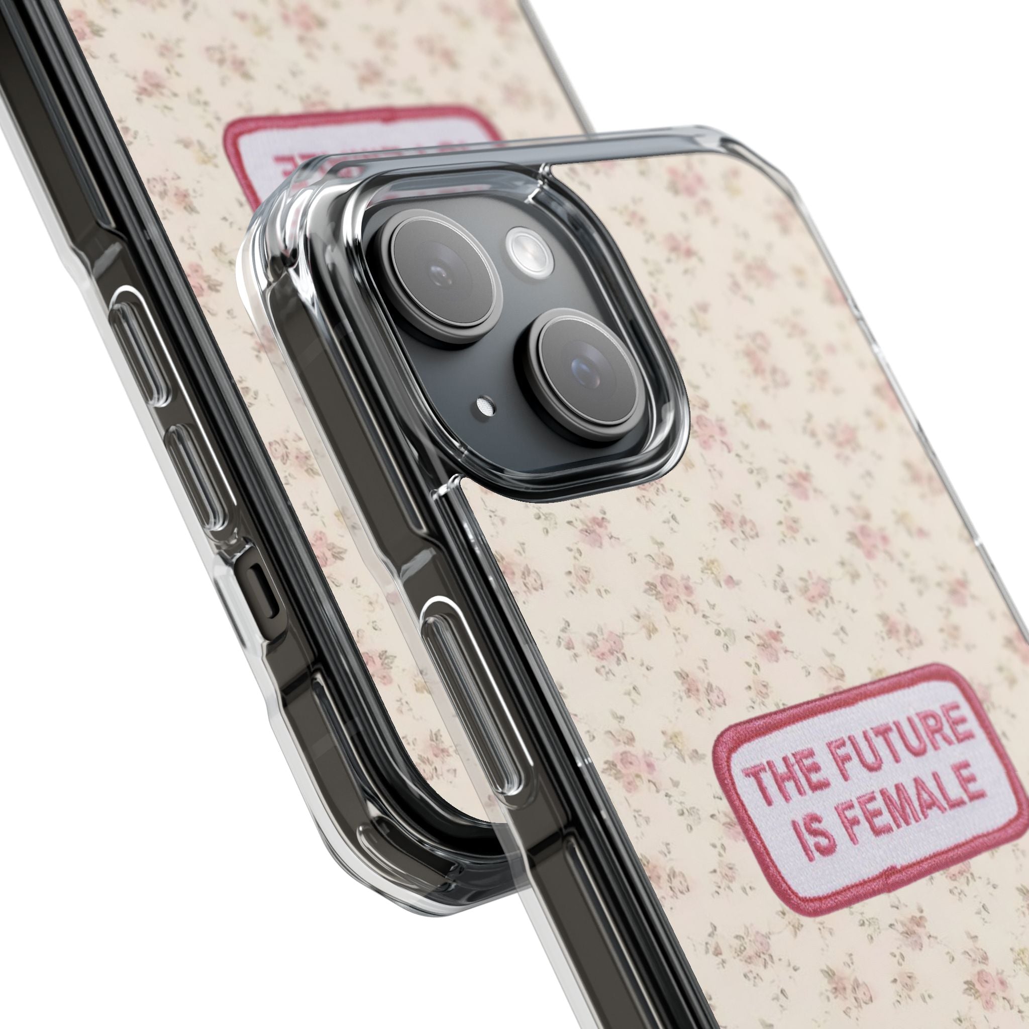 The Future Is Female Phone Case | MagSafe Clear Impact Case - iPhone 15 to 17 models