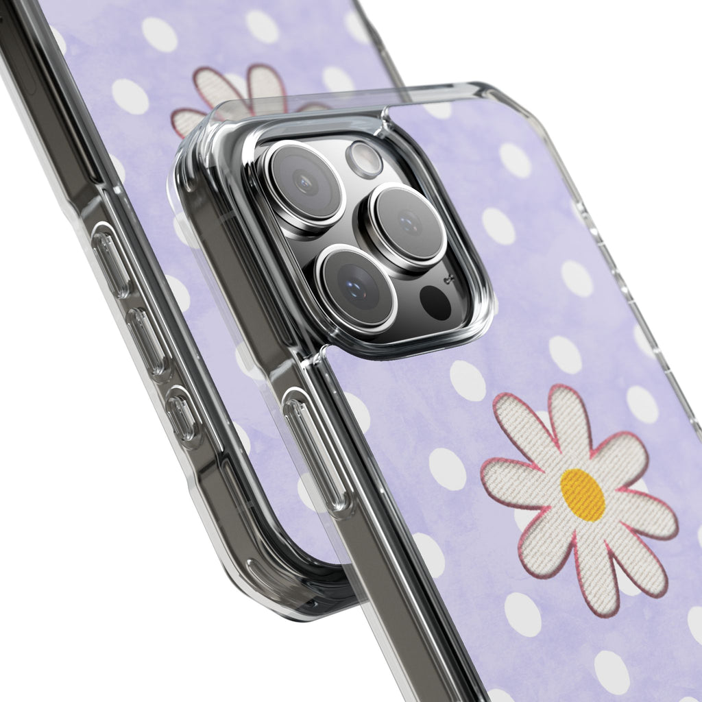 Daisy Floral Phone Case | MagSafe-Compatible Clear Impact Case - iPhone models 15 to 17