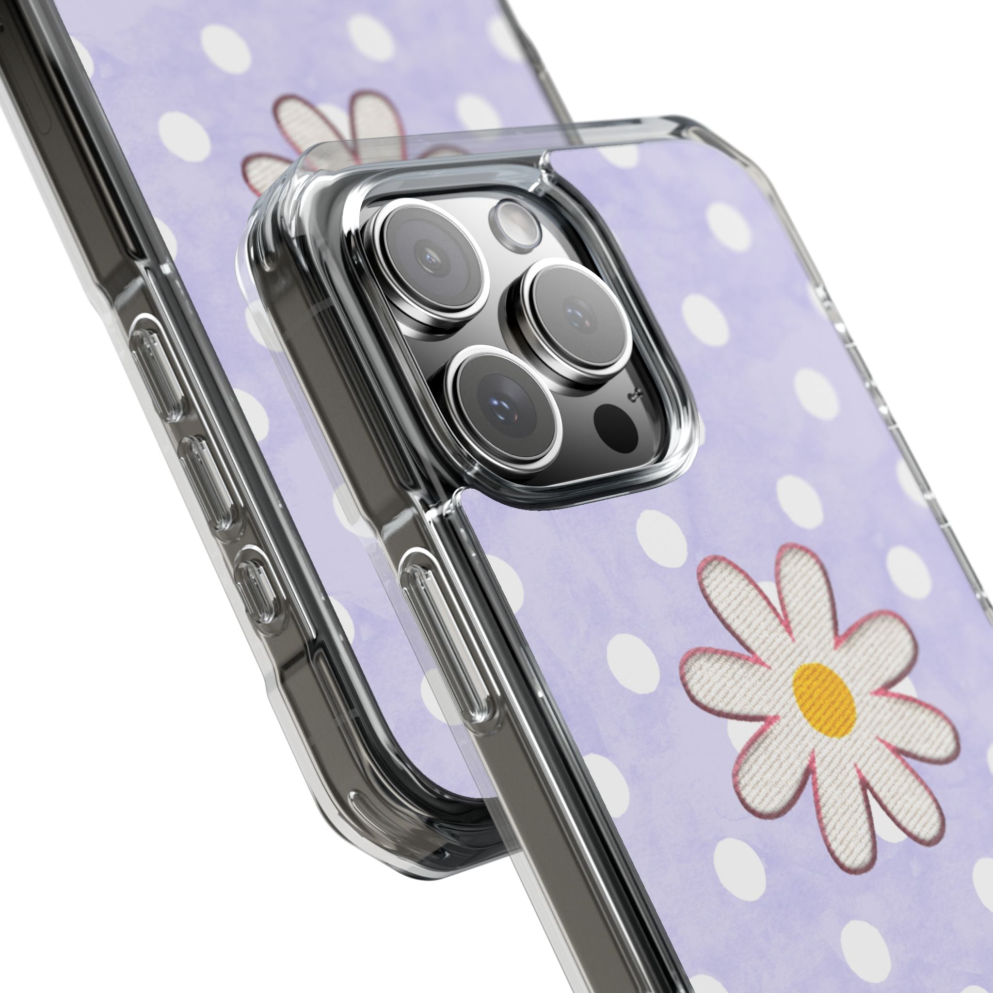 Daisy Floral Phone Case | MagSafe-Compatible Clear Impact Case - iPhone models 15 to 17