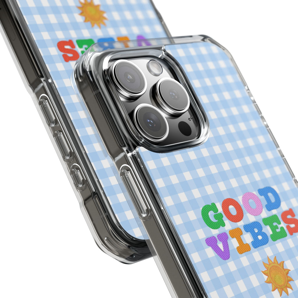 Good Vibes MagSafe® Phone Case - Clear Magnetic Impact Case - for iPhone Models 14 to 17