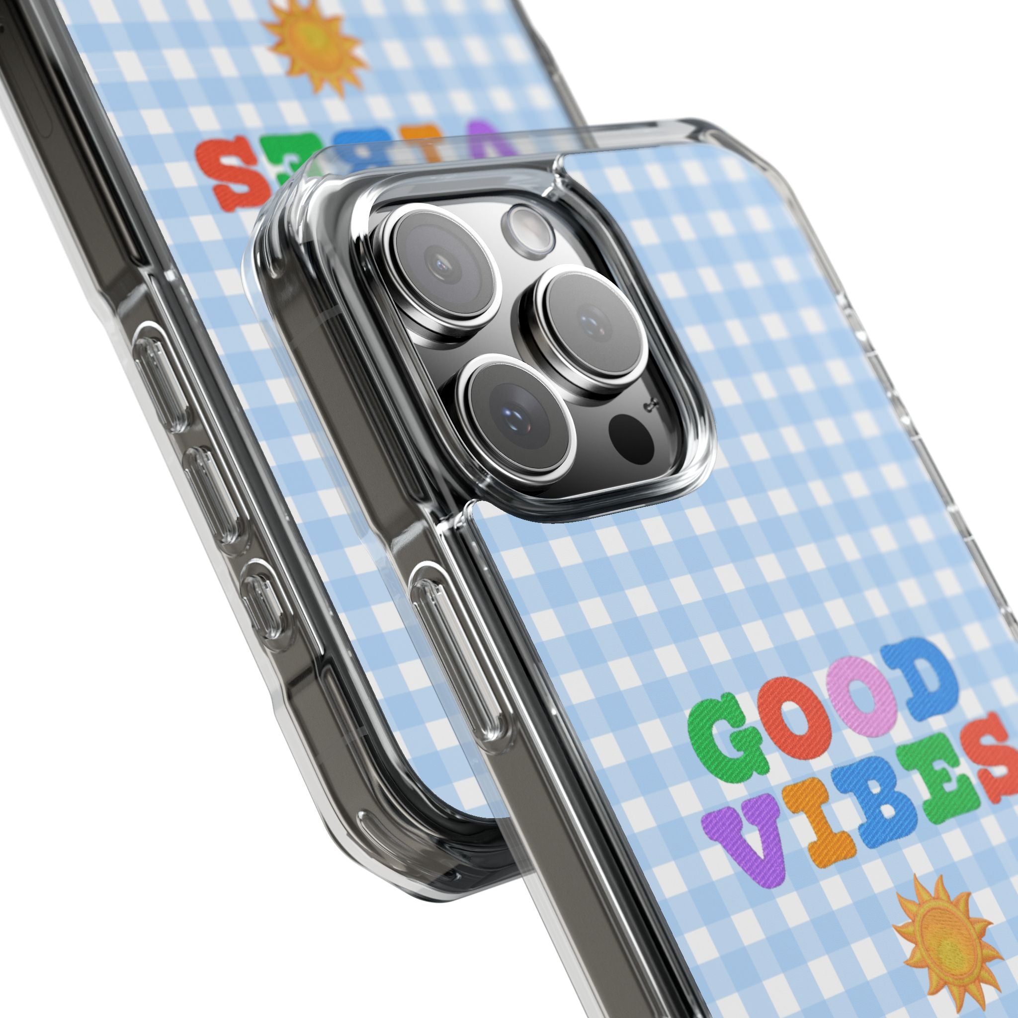 Good Vibes MagSafe® Phone Case - Clear Magnetic Impact Case - for iPhone Models 14 to 17