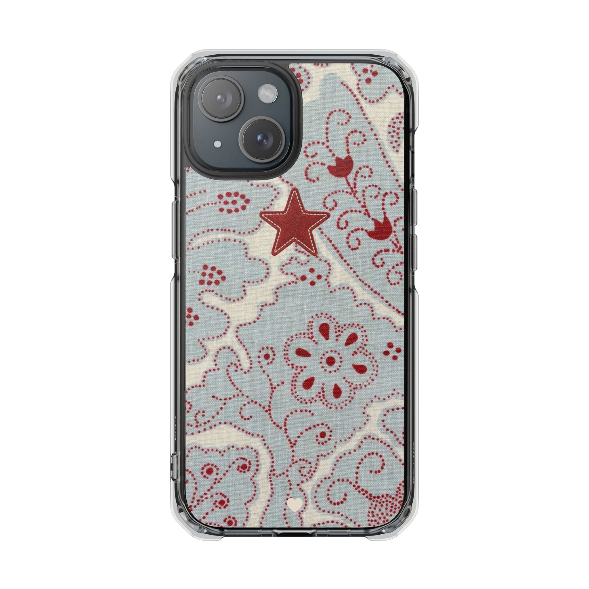 Red Star Paisley Phone Case | Magsafe iPhone Case - Models 15 to 17