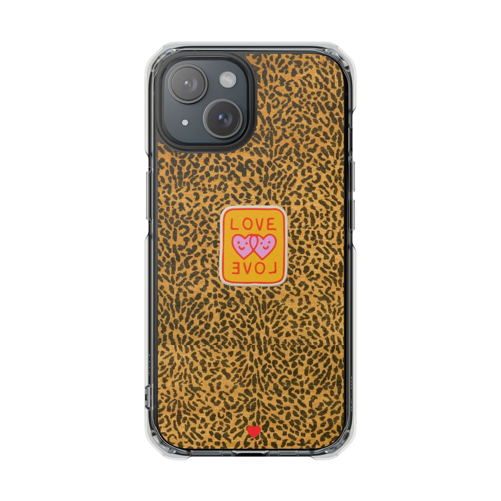 Cheetah Love Is Love iPhone Case