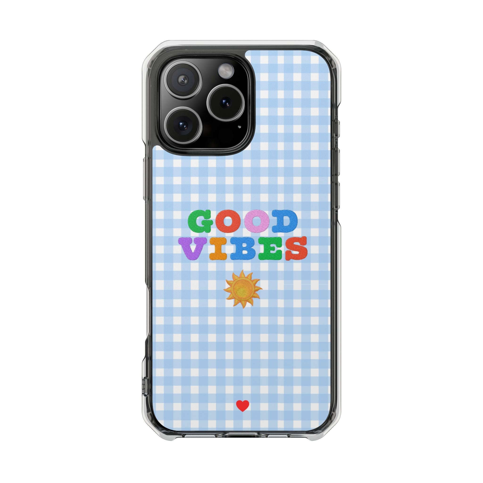 Good Vibes MagSafe® Phone Case - Clear Magnetic Impact Case - for iPhone Models 14 to 17