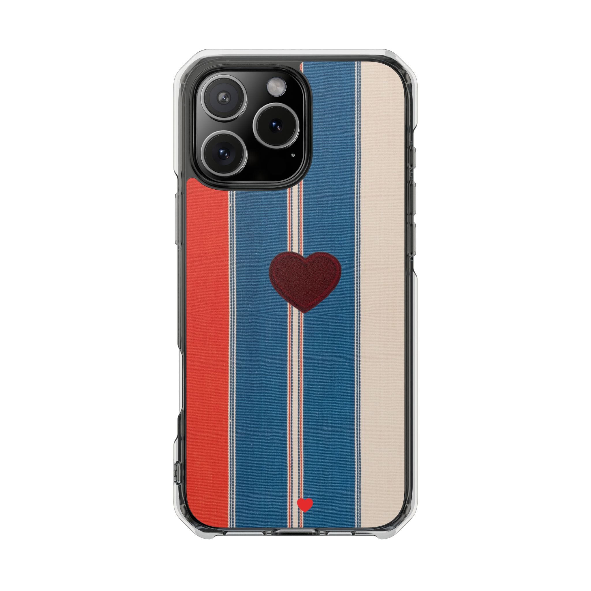 Made in America Heart on iPhone 16 Pro Max
