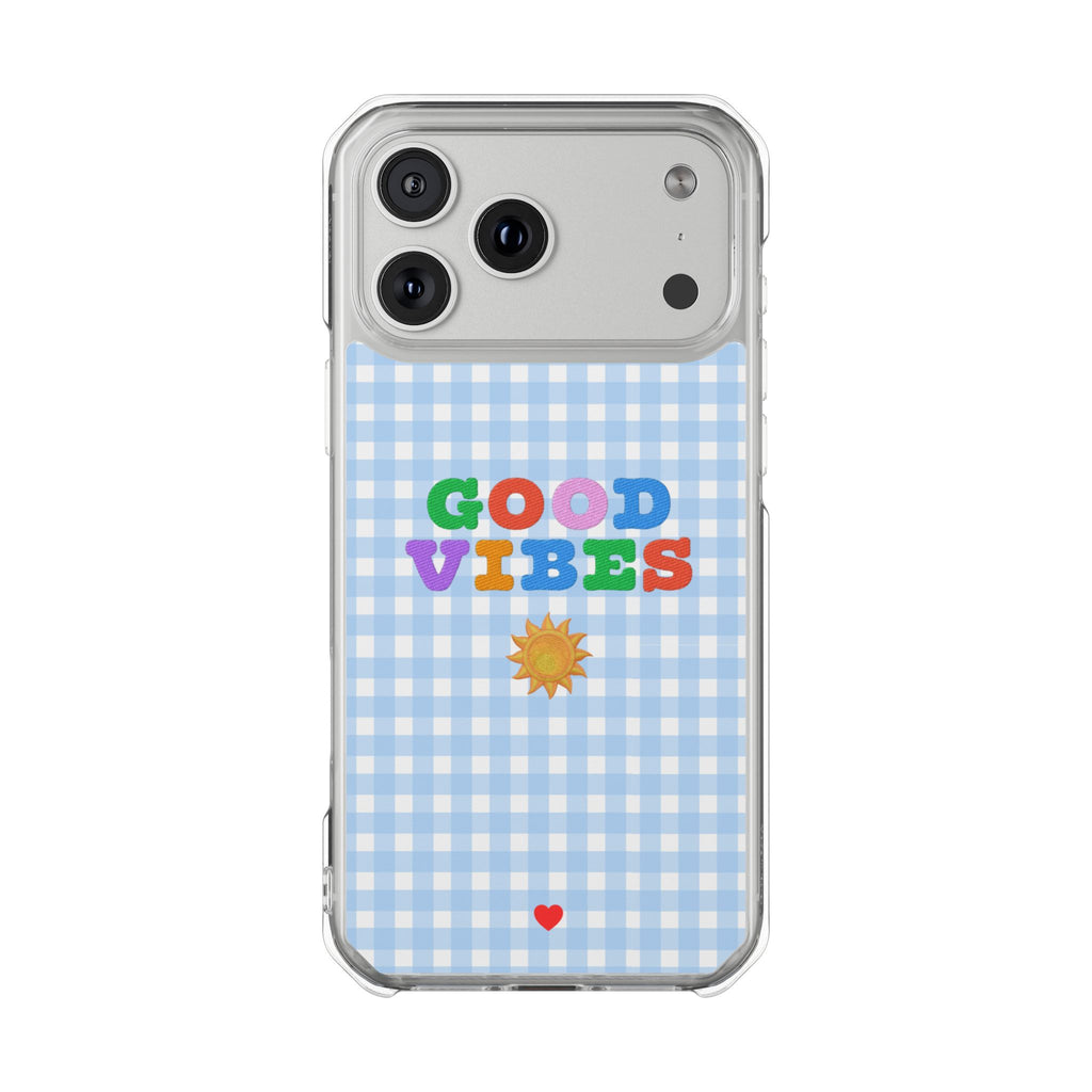 Good Vibes MagSafe® Phone Case - Clear Magnetic Impact Case - for iPhone Models 14 to 17