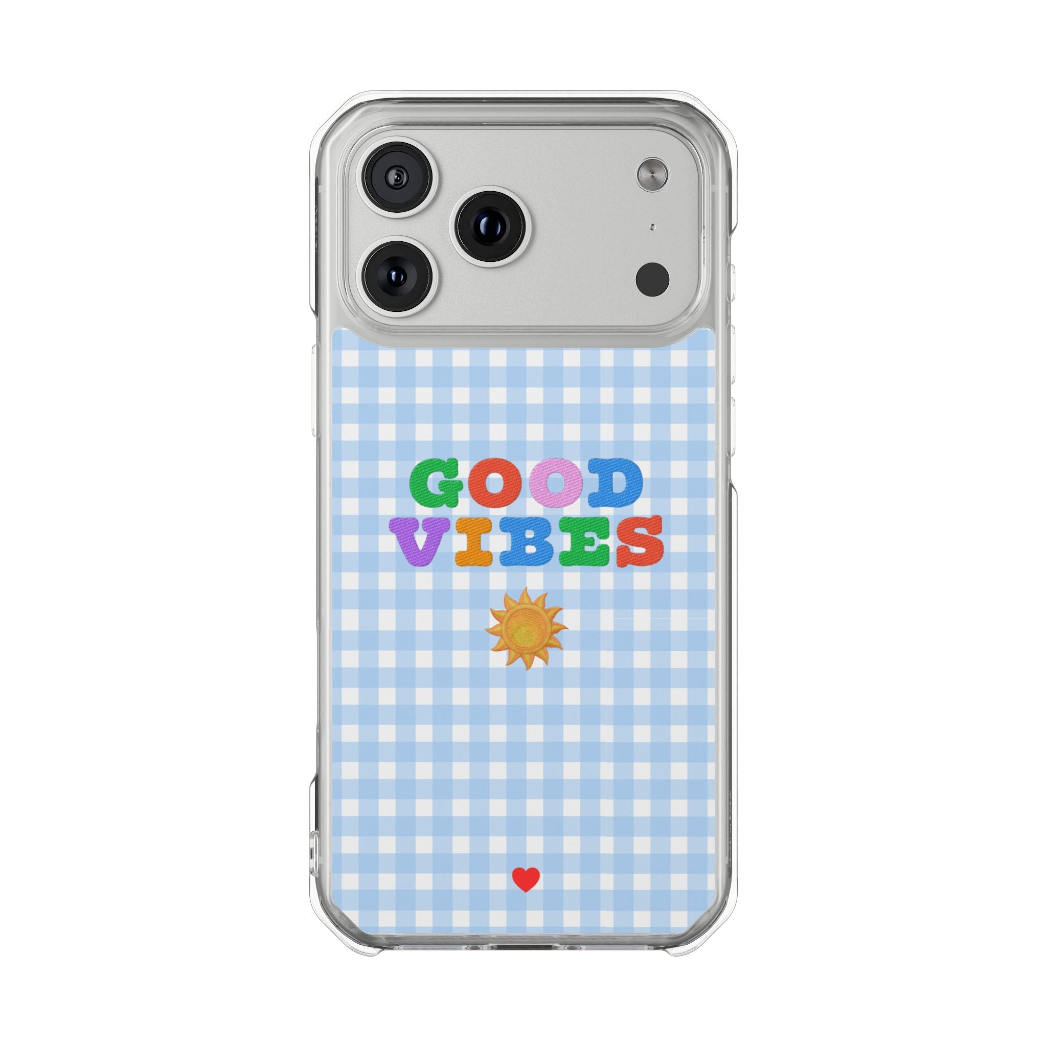 Good Vibes MagSafe® Phone Case - Clear Magnetic Impact Case - for iPhone Models 14 to 17