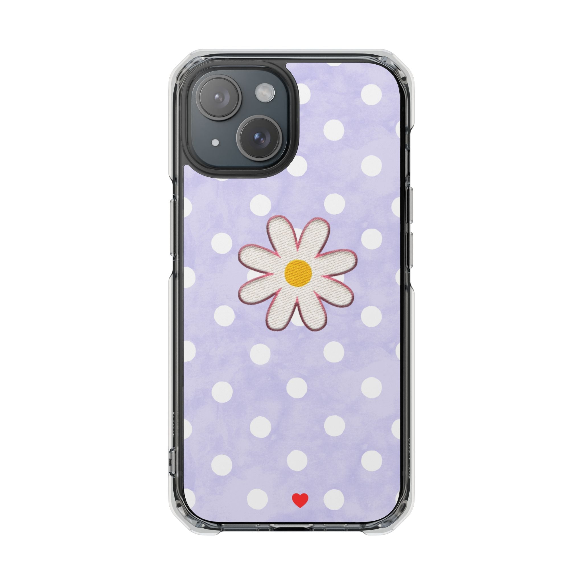 Daisy Floral Phone Case | MagSafe-Compatible Clear Impact Case - iPhone models 15 to 17
