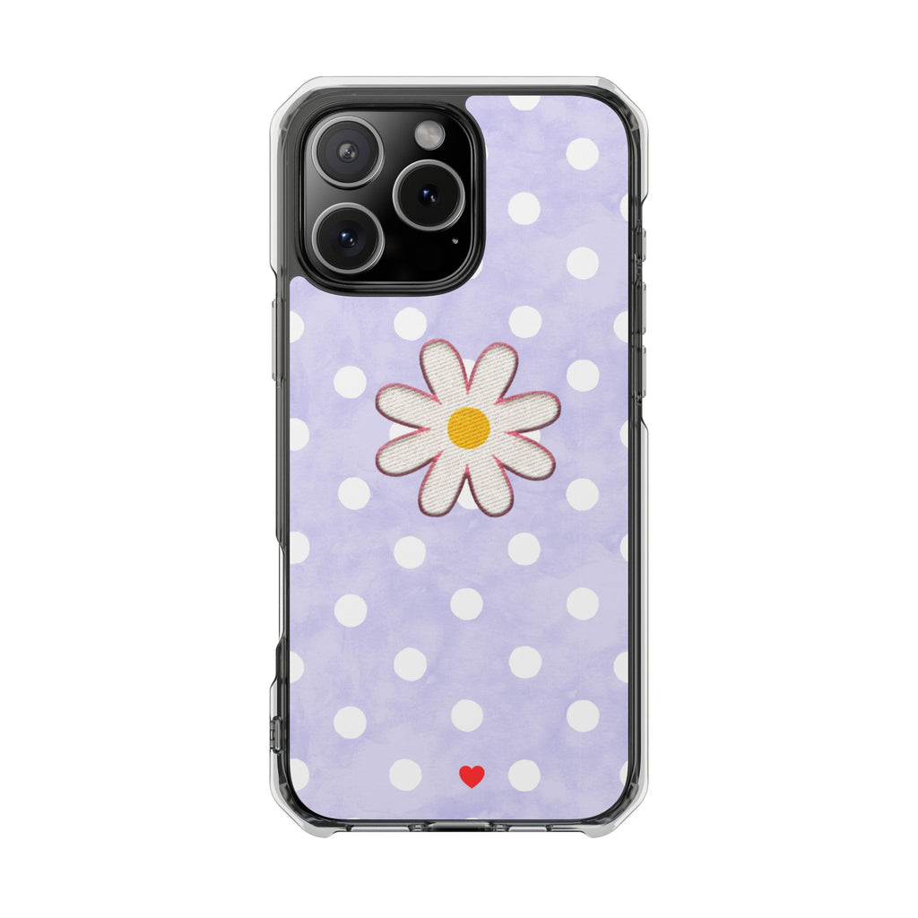 Daisy Floral Phone Case | MagSafe-Compatible Clear Impact Case - iPhone models 15 to 17